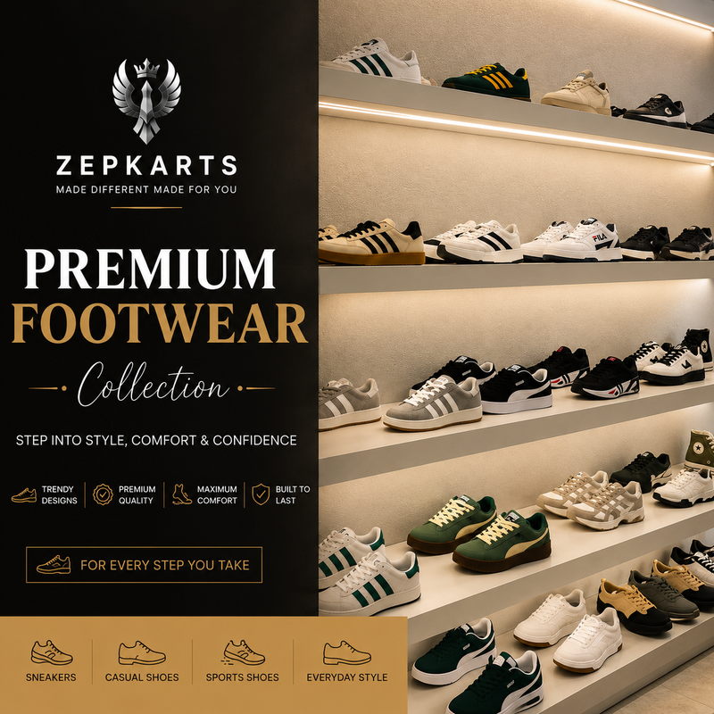 Zepkarts Premium Footwear Collection – Sneakers and Casual Shoes