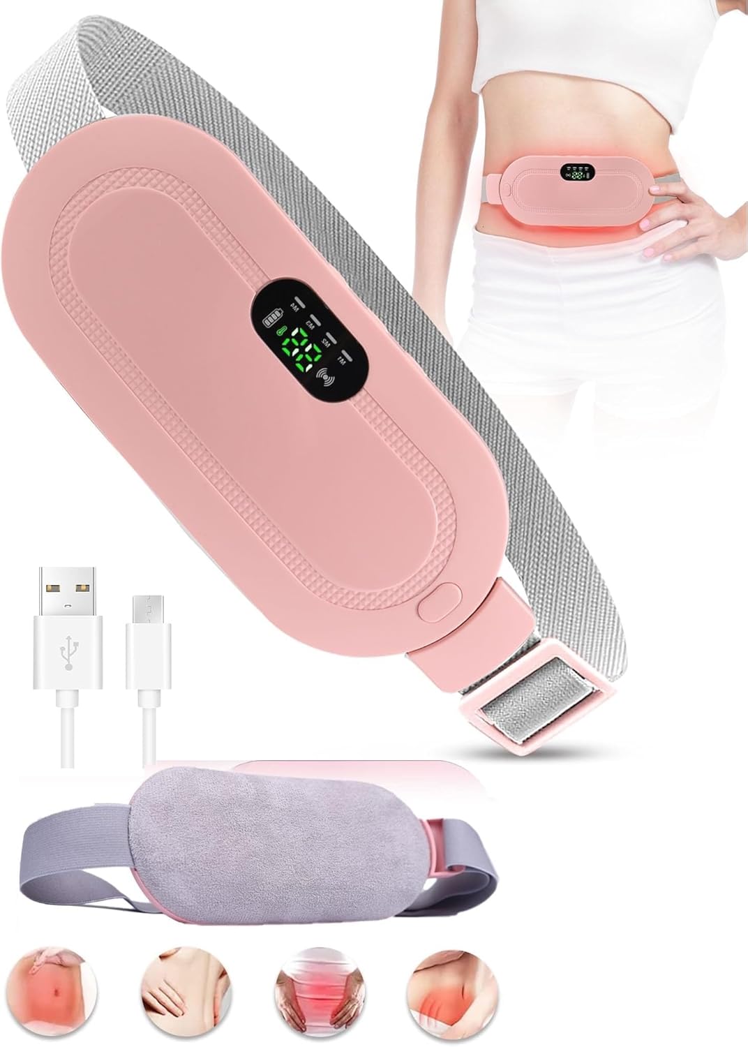 𝗣𝗲𝗿𝗶𝗼𝗱 𝗖𝗼𝗺𝗳𝗼𝗿𝘁 𝗕𝗲𝗹𝘁 | 𝗥𝗲𝗰𝗵𝗮𝗿𝗴𝗲𝗮𝗯𝗹𝗲 𝗛𝗲𝗮𝘁 & 𝗠𝗮𝘀𝘀𝗮𝗴𝗲