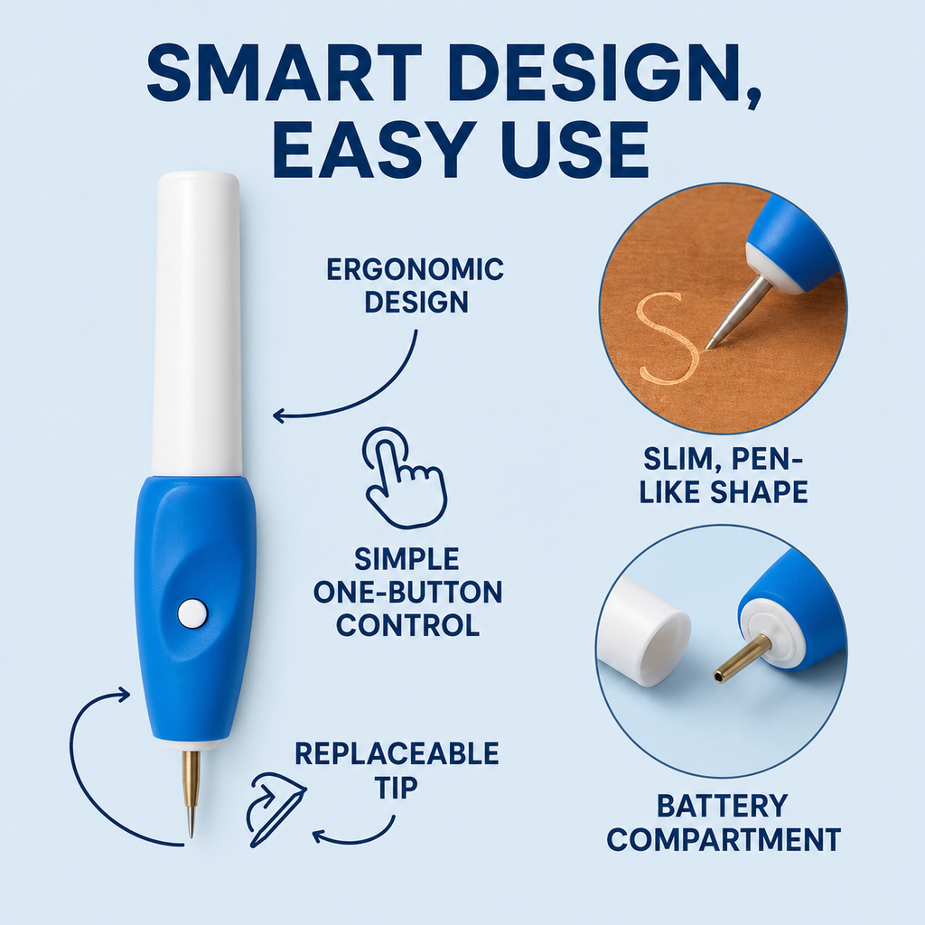 🖊️All Surface Electric Engraving Pen (Extra Tip FREE)