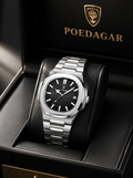 Luxury Stainless Steel Watch for Men | Premium Silver Analog Wrist Watch