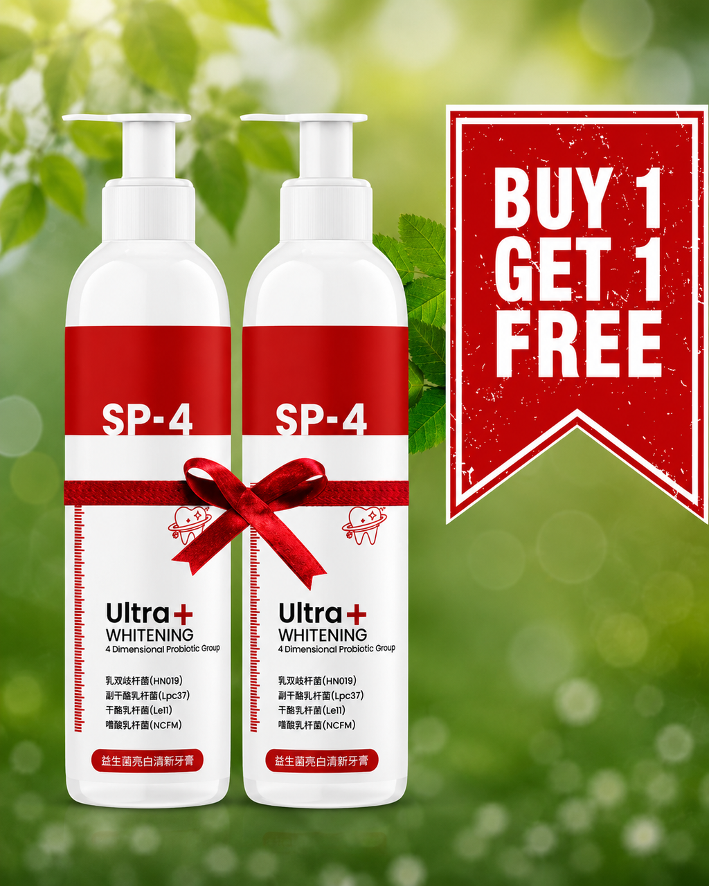 SP4 Ultra Whitening Probiotic Toothpaste (Pack of 2)